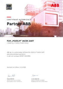 Certyfikat ABB Pozelm - 2022